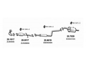 ASSO ART1502 išmetimo sistema 
 Išmetimo sistema -> Išmetimo sistema, visa