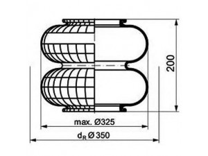 PE Automotive 084.006-10A dėklas, pneumatinė pakaba
003422596, 03422596, 342 2596, 81.43601.0024