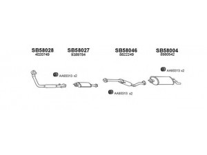 VENEPORTE 580035 išmetimo sistema 
 Išmetimo sistema -> Išmetimo sistema, visa