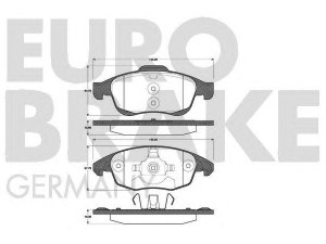 EUROBRAKE 5502221955 stabdžių trinkelių rinkinys, diskinis stabdys 
 Techninės priežiūros dalys -> Papildomas remontas
425361, 425412, 425413, 425425