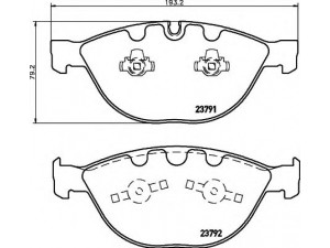 HELLA 8DB 355 006-551 stabdžių trinkelių rinkinys, diskinis stabdys 
 Techninės priežiūros dalys -> Papildomas remontas
34112339272, 34116763652, 34116768287