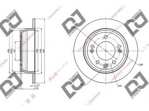DJ PARTS BD1359 stabdžių diskas 
 Stabdžių sistema -> Diskinis stabdys -> Stabdžių diskas
58411-1H300, 584111H300