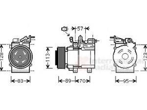 VAN WEZEL 8300K137 kompresorius, oro kondicionierius 
 Oro kondicionavimas -> Kompresorius/dalys
97701-3E350, 977013E350