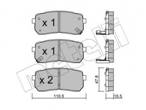 METELLI 22-0786-0 stabdžių trinkelių rinkinys, diskinis stabdys 
 Techninės priežiūros dalys -> Papildomas remontas
58302-4HA00, 58302-4HA50, 58302-3JA00