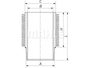 MAHLE ORIGINAL 099 WR 27 cilindro įvorė 
 Variklis -> Cilindrai/stūmokliai
04157761, 04231519