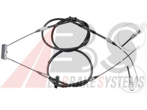 A.B.S. K19156 trosas, stovėjimo stabdys 
 Stabdžių sistema -> Valdymo svirtys/trosai
4543104, 4839874