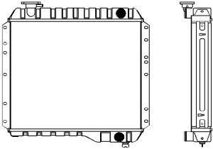 SAKURA  Automotive 1461-0404 radiatorius, variklio aušinimas