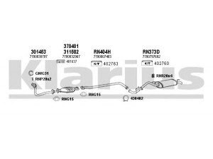 KLARIUS 720606U išmetimo sistema