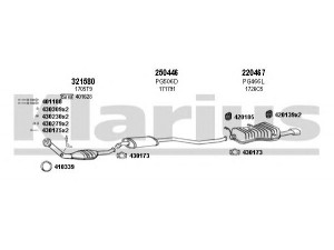 KLARIUS 630472E išmetimo sistema 
 Išmetimo sistema -> Išmetimo sistema, visa