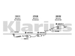KLARIUS 570066E išmetimo sistema 
 Išmetimo sistema -> Išmetimo sistema, visa