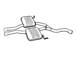 WALKER 13074 vidurinis duslintuvas 
 Išmetimo sistema -> Duslintuvas
6151620, 6160931