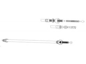 KAWE CT02141 trosas, stovėjimo stabdys 
 Stabdžių sistema -> Valdymo svirtys/trosai
96044362