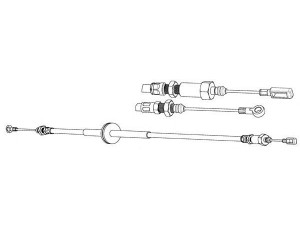 KAWE FA02296 trosas, stovėjimo stabdys 
 Stabdžių sistema -> Valdymo svirtys/trosai
1336889080