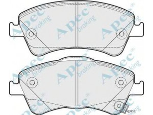 APEC braking PAD1646 stabdžių trinkelių rinkinys, diskinis stabdys 
 Techninės priežiūros dalys -> Papildomas remontas
0446502190, 0446502280, 044650F010