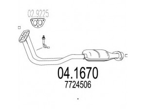 MTS 04.1670 katalizatoriaus keitiklis 
 Išmetimo sistema -> Katalizatoriaus keitiklis
7724506