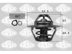 SASIC 3371301 termostatas, aušinimo skystis 
 Aušinimo sistema -> Termostatas/tarpiklis -> Thermostat
133837, 7910016560, 133730, 133837