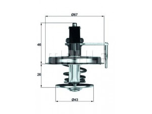 MAHLE ORIGINAL TX 22 84D termostatas, aušinimo skystis 
 Aušinimo sistema -> Termostatas/tarpiklis -> Thermostat
003 203 82 75, 004 203 08 75, 116 200 02 15