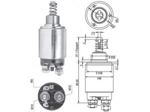 MAGNETI MARELLI 940113050179 solenoidinis jungiklis, starteris