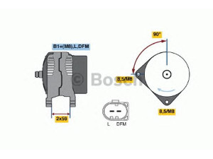 BOSCH 0 124 325 149 kintamosios srovės generatorius 
 Elektros įranga -> Kint. sr. generatorius/dalys -> Kintamosios srovės generatorius
1580264, 6M211 0346 BA, 038 903 018 P
