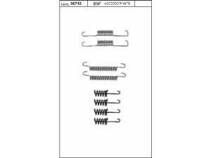 BSF 00710 priedų komplektas, stovėjimo stabdžių trinkelės 
 Stabdžių sistema -> Rankinis stabdys