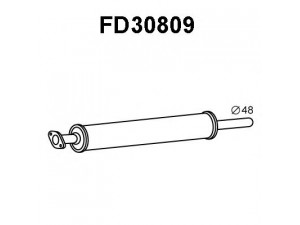 VENEPORTE FD30809 priekinis duslintuvas 
 Išmetimo sistema -> Duslintuvas
1234463, 1253557, 1329731, 1337159