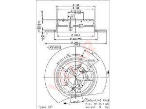 VILLAR 628.1456 stabdžių diskas 
 Dviratė transporto priemonės -> Stabdžių sistema -> Stabdžių diskai / priedai
34211156668, 34211162305