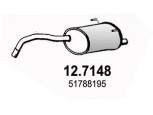 ASSO 12.7148 galinis duslintuvas 
 Išmetimo sistema -> Duslintuvas
51788195, 51878341