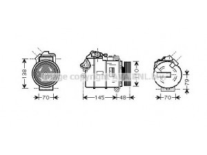 AVA QUALITY COOLING BWK317 kompresorius, oro kondicionierius 
 Oro kondicionavimas -> Kompresorius/dalys
64526950152, 6950152