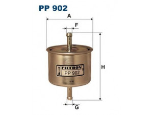 FILTRON PP902 kuro filtras 
 Techninės priežiūros dalys -> Papildomas remontas
D1054, 16400N8601, GF495, N103005