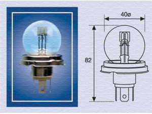 MAGNETI MARELLI 008952100000 lemputė, prožektorius; lemputė, priekinis žibintas; lemputė