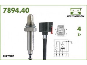 MTE-THOMSON 7894.40.030 lambda jutiklis 
 Išmetimo sistema -> Jutiklis/zondas
5033200AA, 56028049AA, 56028994AB