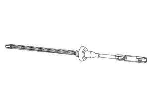 KAWE FO02211 trosas, stovėjimo stabdys 
 Stabdžių sistema -> Valdymo svirtys/trosai
1317895, 1340832, 3M512A635AD, 3M512A635AE