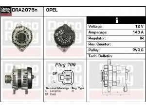 DELCO REMY DRA2075N kintamosios srovės generatorius 
 Elektros įranga -> Kint. sr. generatorius/dalys -> Kintamosios srovės generatorius
89803115510, 6204275, 98031155