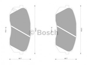 BOSCH 0 986 AB1 052 stabdžių trinkelių rinkinys, diskinis stabdys 
 Techninės priežiūros dalys -> Papildomas remontas
58101 1DA00, 58101 1DE00