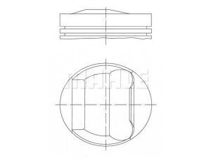 MAHLE ORIGINAL 083 04 00 stūmoklis 
 Variklis -> Cilindrai/stūmokliai
11 25 1 437 146, 11 25 1 437 147