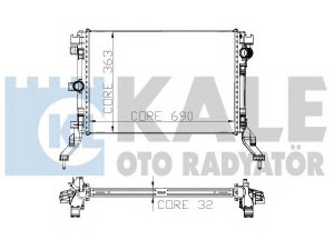 KALE OTO RADYATÖR 273800 radiatorius, variklio aušinimas 
 Aušinimo sistema -> Radiatorius/alyvos aušintuvas -> Radiatorius/dalys
21 41 000 05R, 21 41 000 05R, 21410-0005R