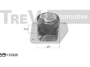 TREVI AUTOMOTIVE KD1517 paskirstymo diržo komplektas 
 Techninės priežiūros dalys -> Papildomas remontas
8201038625