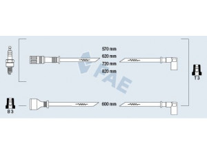 FAE 85140 uždegimo laido komplektas 
 Kibirkšties / kaitinamasis uždegimas -> Uždegimo laidai/jungtys
8BBG-18-140, 8BBY-18-140, 0K201-18-140