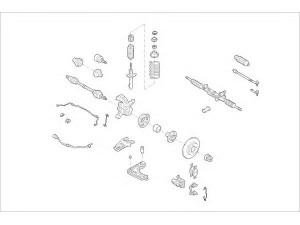 DELPHI FORD-12059-F rato pakaba 
 Ašies montavimas/vairavimo mechanizmas/ratai -> Prekių paieška pagal schemą