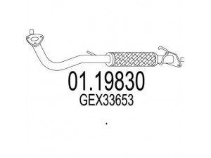 MTS 01.19830 išleidimo kolektorius 
 Išmetimo sistema -> Išmetimo vamzdžiai
GEX33653