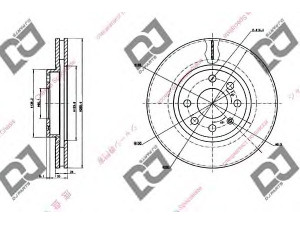 DJ PARTS BD1401 stabdžių diskas 
 Stabdžių sistema -> Diskinis stabdys -> Stabdžių diskas
569000, 9196050