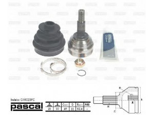 PASCAL G1R023PC jungčių komplektas, kardaninis velenas 
 Ratų pavara -> Sujungimai/komplektas
8200264664, 8200356803, 8200358163