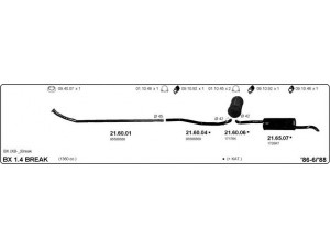 IMASAF 514000041 išmetimo sistema 
 Išmetimo sistema -> Išmetimo sistema, visa