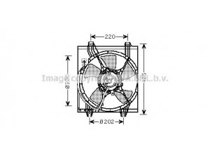 AVA QUALITY COOLING MT7526 ventiliatorius, radiatoriaus 
 Aušinimo sistema -> Radiatoriaus ventiliatorius
MB939344