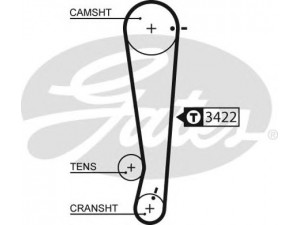 GATES 5511XS paskirstymo diržas 
 Techninės priežiūros dalys -> Papildomas remontas
24312-02701, 2431202270, 2431202270