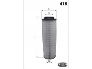 MECAFILTER EL9322 oro filtras 
 Filtrai -> Oro filtras
6460940304, A6460940304