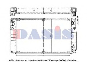 AKS DASIS 170160N radiatorius, variklio aušinimas 
 Aušinimo sistema -> Radiatorius/alyvos aušintuvas -> Radiatorius/dalys
