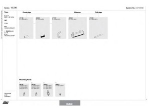 DINEX 247100090 išmetimo sistema 
 Išmetimo sistema -> Išmetimo sistema, visa