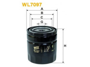 WIX FILTERS WL7097 alyvos filtras 
 Techninės priežiūros dalys -> Techninės priežiūros intervalai
OK62, 82407227, 0021849001, 21849001