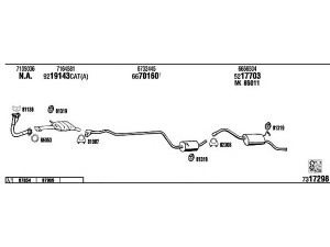 FONOS FO20240 išmetimo sistema 
 Išmetimo sistema -> Išmetimo sistema, visa